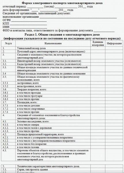 зразок електронного паспорта багатоквартирного будинку 