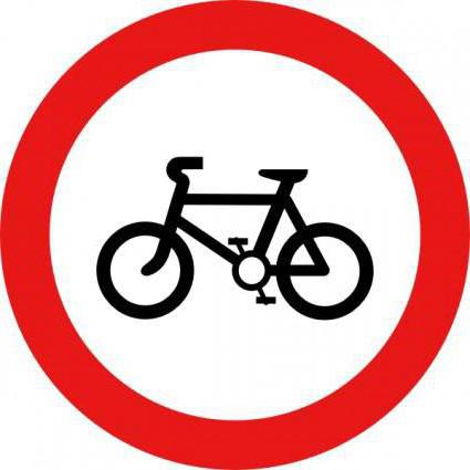 Дорожній знак рух на велосипедах заборонено